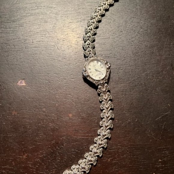 Main Line Time Accessories - Main Line Time Marcasite Ladies Watch - Unique Design